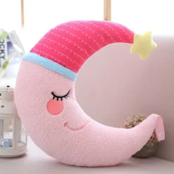 Kawaii Therapy Pillows<Kawaii Pastel Starry Cloud Moon Pillow Plush