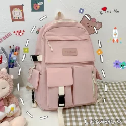 Kawaii Therapy School Backpacks | Preppy Backpacks<Kawaii Pastel Style College Harajuku Backpack