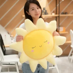 Kawaii Therapy Pillows<Kawaii Pastel Sunflower Cloud Plush