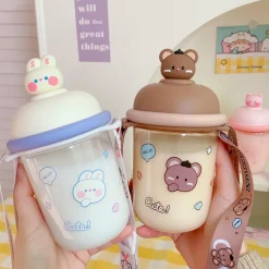 Kawaii Therapy Bottles<Kawaii Pastel Transparent Animal Style Bottle