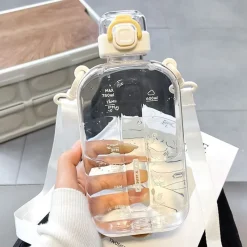 Kawaii Therapy Bottles<Kawaii Pastel Transparent Style Water Bottle (750ml)