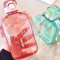 Kawaii Therapy Bottles<Kawaii Pastel Transparent Style Water Bottle (750ml)