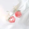 Kawaii Therapy Earrings<Kawaii Pink Peach Acrylic Earrings – Limited Edition