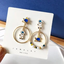 Kawaii Therapy Earrings<Kawaii Planet Astronaut Earrings – Limited Edition