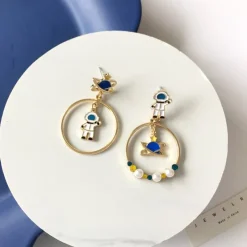 Kawaii Therapy Earrings<Kawaii Planet Astronaut Earrings – Limited Edition