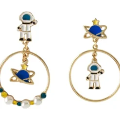 Kawaii Therapy Earrings<Kawaii Planet Astronaut Earrings – Limited Edition