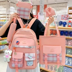 Kawaii Therapy School Backpacks | Preppy Backpacks<Kawaii Preppy Style Harajuku Backpack Set – Limited Edition