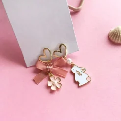 Kawaii Therapy Earrings<Kawaii Rabbit Cherry Blossom Earrings – Limited Edition