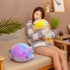 Kawaii Therapy Cute Stuffed Animals | Sea Animal<Kawaii Rainbow Axolotl Plush XL (50cm)