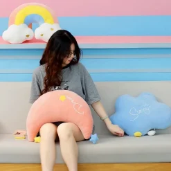 Kawaii Therapy Pillows<Kawaii Rainbow Cloud Moon Pillow – Limited Edition