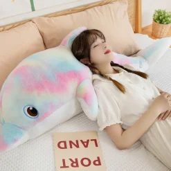 Kawaii Therapy Giant Stuffed Animals | Sea Animal<Kawaii Rainbow Dolphin Plush (120cm) – Jumbo Edition