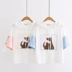 Kawaii Therapy Clothing<Kawaii Sakura Bear Harajuku Shirt