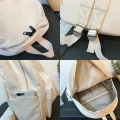Kawaii Therapy School Backpacks | Preppy Backpacks<Kawaii Simple Korea Style Canvas Harajuku Backpack