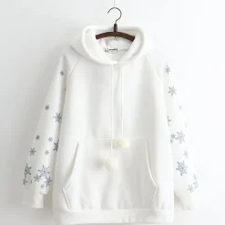 Kawaii Therapy Clothing<Kawaii Snowflake Harajuku Pastel Sweater – Limited Edition
