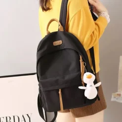 Kawaii Therapy Preppy Backpacks | Korea Style Backpacks<Kawaii Solid Color Korea Style Canvas Backpack