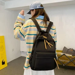 Kawaii Therapy Preppy Backpacks | Korea Style Backpacks<Kawaii Solid Color Korea Style Canvas Backpack