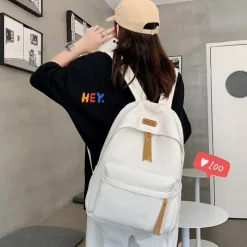 Kawaii Therapy Preppy Backpacks | Korea Style Backpacks<Kawaii Solid Color Korea Style Canvas Backpack