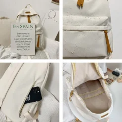 Kawaii Therapy Preppy Backpacks | Korea Style Backpacks<Kawaii Solid Color Korea Style Canvas Backpack