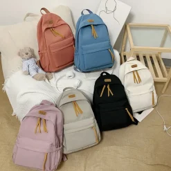 Kawaii Therapy Preppy Backpacks | Korea Style Backpacks<Kawaii Solid Color Korea Style Canvas Backpack
