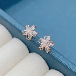 Kawaii Therapy Earrings<Kawaii Sparkling Flower Stud Earrings – Limited Edition