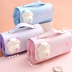 Kawaii Therapy Pencil Cases<Kawaii Squishy Cat Sakura Pencil Case – Limited Edition