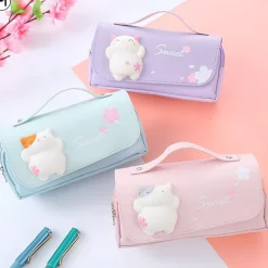 Kawaii Therapy Pencil Cases<Kawaii Squishy Cat Sakura Pencil Case – Limited Edition