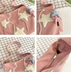 Kawaii Therapy Tote Bags | Shoulder Bags<Kawaii Starry Pastel Harajuku Sling Bag – Limited Edition