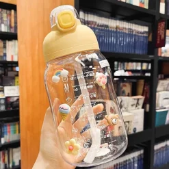 Kawaii Therapy Bottles<Kawaii Sticker Style Straw Bottle – Limited Edition