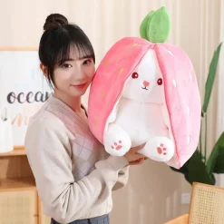 Kawaii Therapy Cute Stuffed Animals | Bunny<Kawaii Strawberry Bunny Fruit Plush XL (35cm)