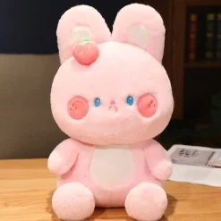 Kawaii Therapy Cute Stuffed Animals | Bunny<Kawaii Strawberry Bunny Pastel Plush XL – Limited Edition