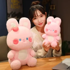 Kawaii Therapy Cute Stuffed Animals | Bunny<Kawaii Strawberry Bunny Pastel Plush XL – Limited Edition