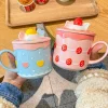 Kawaii Therapy Bottles<Kawaii Strawberry Cake Ceramic Cup – Limited Edition