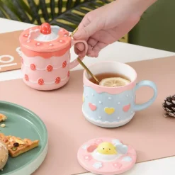 Kawaii Therapy Bottles<Kawaii Strawberry Cake Ceramic Cup – Limited Edition