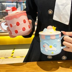 Kawaii Therapy Bottles<Kawaii Strawberry Cake Ceramic Cup – Limited Edition