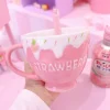 Kawaii Therapy Bottles<Kawaii Strawberry Ceramic Cup (400ml) – Limited Edition