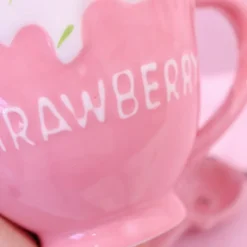 Kawaii Therapy Bottles<Kawaii Strawberry Ceramic Cup (400ml) – Limited Edition