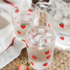 Kawaii Therapy Bottles<Kawaii Strawberry Glass Tea Pot – Limited Edition