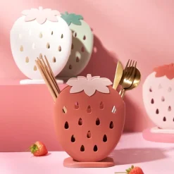 Kawaii Therapy Bottles<Kawaii Strawberry Utensil Holder – Limited Edition