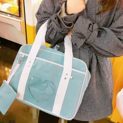 Kawaii Therapy Travel Backpacks | Preppy Backpacks<Kawaii Style Pink Travel Shoulder Bag