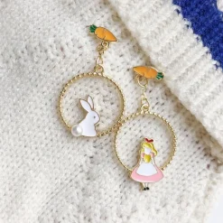 Kawaii Therapy Earrings<Kawaii Sweet Bunny Carrot Earrings – Limited Edition