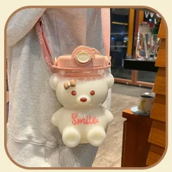 Kawaii Therapy Bottles<Bear Straw Bottle (1000ml) – Limited Edition