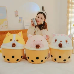 Kawaii Therapy Boba | Cat<Bubble Tea Animal Plush XL (50cm)