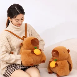Kawaii Therapy Animal Backpacks<Capybara Hand Warmer Backpack