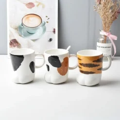 Kawaii Therapy Bottles<Cat Paw Ceramic Cup – Limited Edition