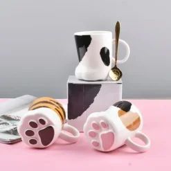 Kawaii Therapy Bottles<Cat Paw Ceramic Cup – Limited Edition