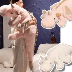 Kawaii Therapy Giant Stuffed Animals | Dinosaur<Cotton Candy Dinosaur Plush (140cm) – Jumbo Edition