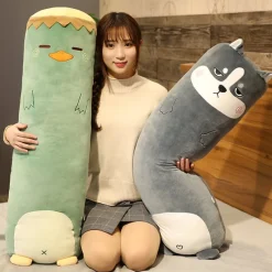 Kawaii Therapy Cute Stuffed Animals | Giant Stuffed Animals<Cute Animal Roll Pillows