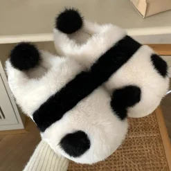 Kawaii Therapy Slippers<Fluffy Panda Cozy Slippers – Limited Edition