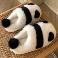 Kawaii Therapy Slippers<Fluffy Panda Cozy Slippers – Limited Edition