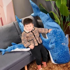 Kawaii Therapy Cute Stuffed Animals | Sea Animal<Happy Pastel Whale Shark (90cm) – Limited Edition